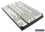 Sirius GEX-XMP3 Replacement Battery, 3.7V, 800mAh, Li-ion 2