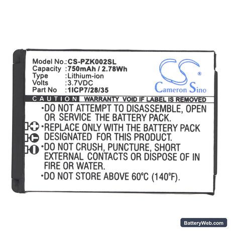 Parrot Zik 2.0 Replacement Battery, 3.7V, 750mAh, Li-ion 5