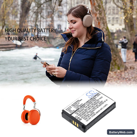 Parrot Zik 2.0 Replacement Battery, 3.7V, 750mAh, Li-ion 6