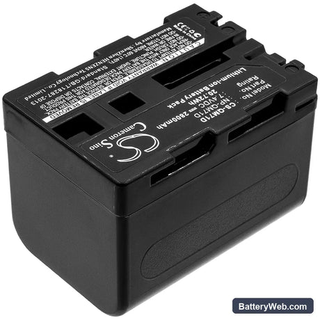 Sony DCR-TRV330 Replacement Battery, 7.4V, 2800mAh, Li-ion 2