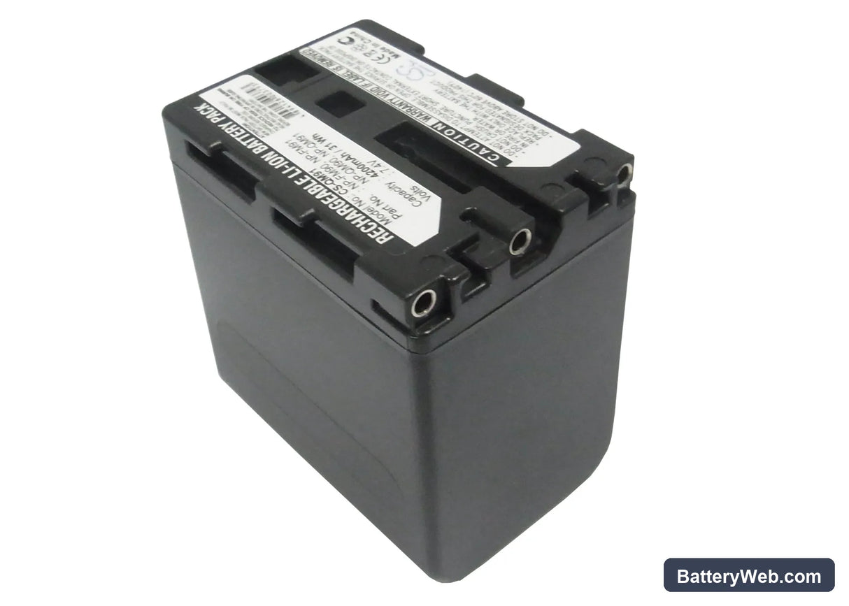 Sony CCD-TRV108 Replacement Battery, 7.4V, 4200mAh, Li-ion 2