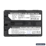 Sony DCR-DVD101 Replacement Battery, 7.4V, 4200mAh, Li-ion 5