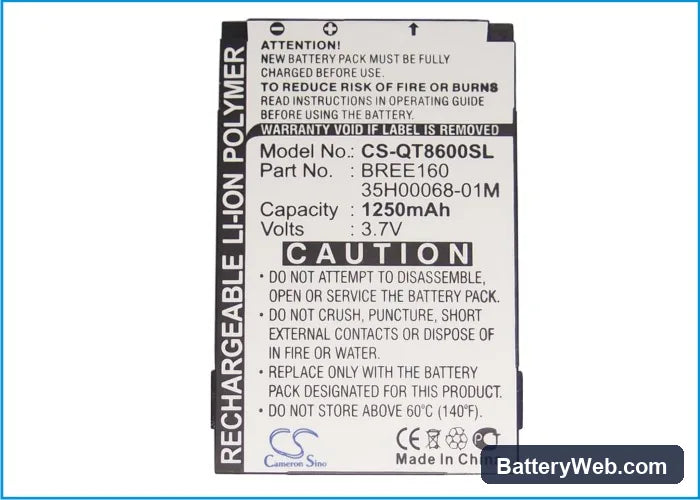 Swisscom XPA v1405 Replacement Battery, 3.7V, 1250mAh, Li-Polymer 5