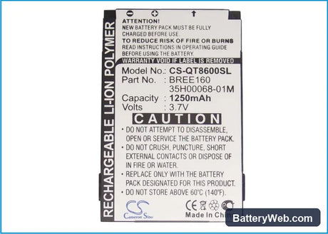 Swisscom XPA v1405 Replacement Battery, 3.7V, 1250mAh, Li-Polymer 5