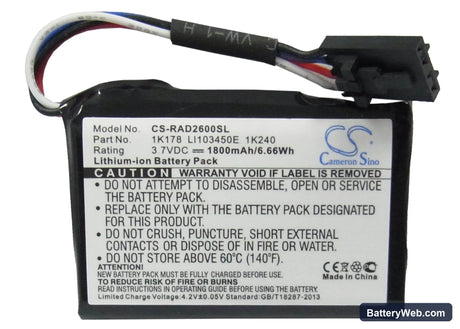 Dell PowerEdge 2600 Replacement Battery, 3.7V, 1800mAh, Li-ion 5