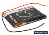 RAC 5000 WIDE Replacement Battery, 3.7V, 750mAh, Li-Polymer 3