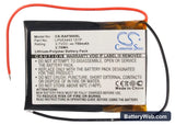 RAC 5000 WIDE Replacement Battery, 3.7V, 750mAh, Li-Polymer 5