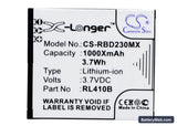 Rollei Actioncam 230 Replacement Battery, 3.7V, 1000mAh, Li-ion 1