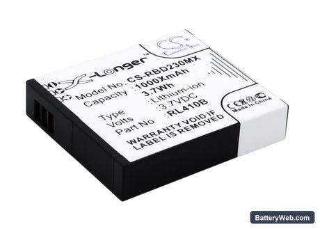 Rollei Actioncam 230 Replacement Battery, 3.7V, 1000mAh, Li-ion 2