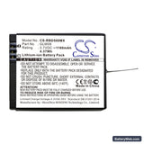 Rollei Actioncam 500 Replacement Battery, 3.7V, 1180mAh, Li-ion 3