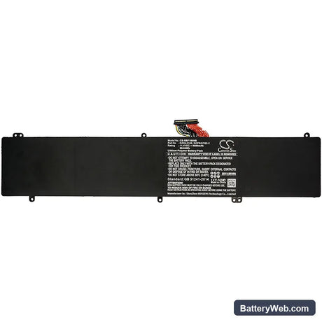 Razer Blade F1 Replacement Battery, 11.4V, 8600mAh, Li-Polymer 3