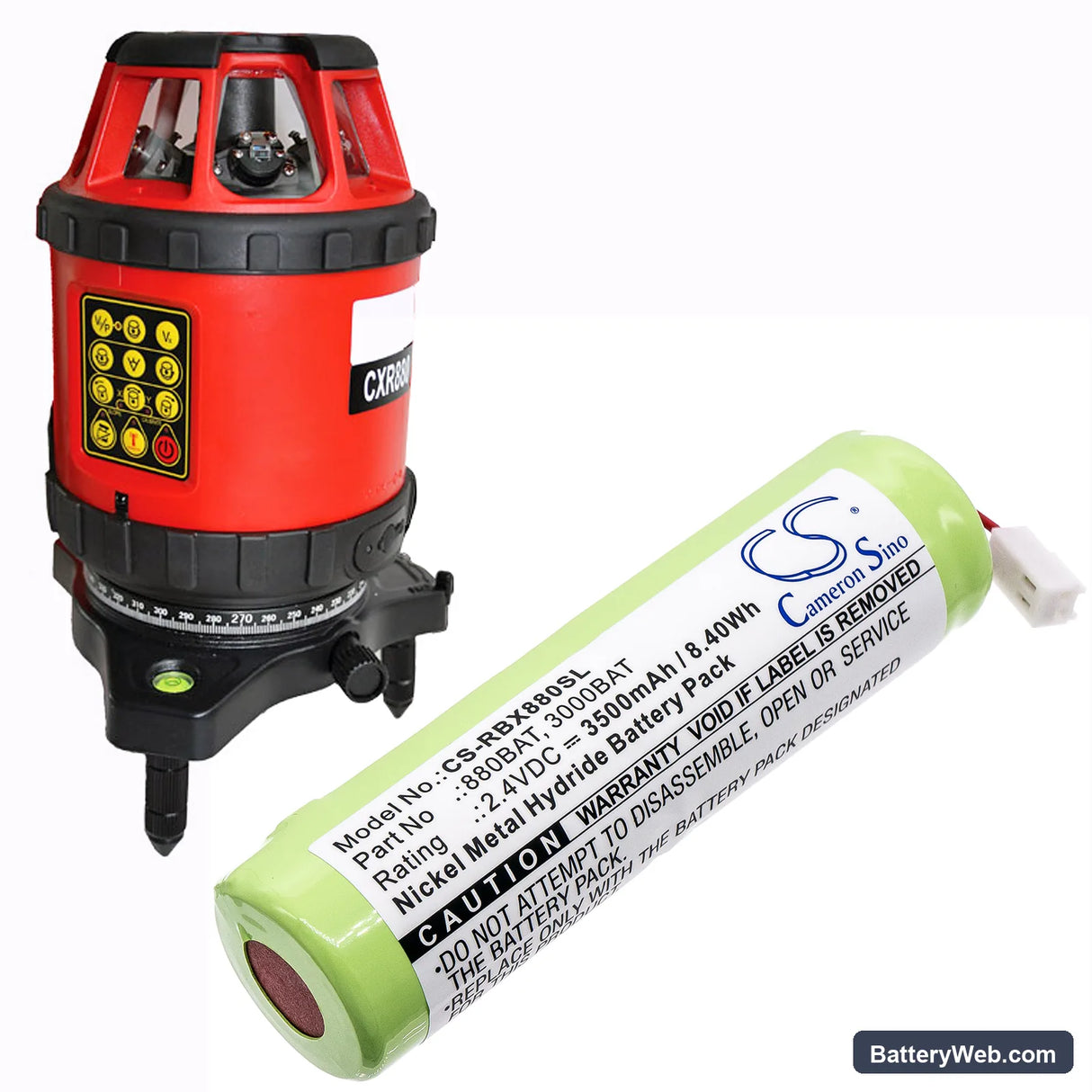 Geo-Fennel FLG 250 green Replacement Battery, 2.4V, 3500mAh, Ni-MH 6