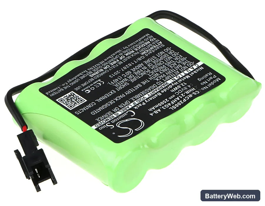 IAI Robo Cylinder Controller RCP2-CG-RSA-A-PM-O Replacement Battery, 4.8V, 2500mAh, Ni-MH 2