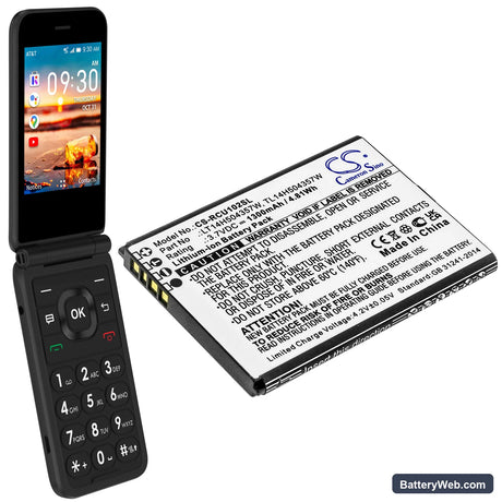 Cingular Flip IV Replacement Battery, 3.7V, 1300mAh, Li-ion 4