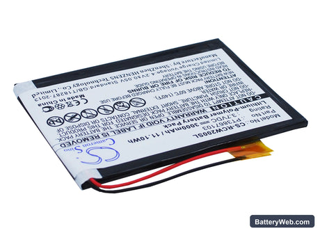 RCA RCT6077W2 Replacement Battery, 3.7V, 3000mAh, Li-Polymer 2