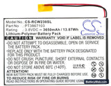 RCA RCT6272W23 Replacement Battery, 3.8V, 3650mAh, Li-Polymer 5