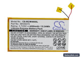RCA RCT6203W46 Replacement Battery, 3.7V, 4200mAh, Li-Polymer 1