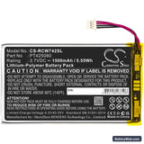 RCA Voyager II 7" Replacement Battery, 3.7V, 1500mAh, Li-Polymer 3