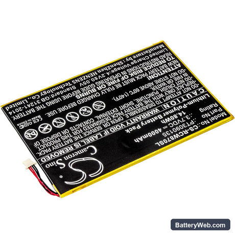 RCA Galileo Pro 11.5" Replacement Battery, 3.7V, 4000mAh, Li-Polymer 2