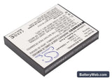 RCA Lyra X3000 Replacement Battery, 3.7V, 1500mAh, Li-ion 2