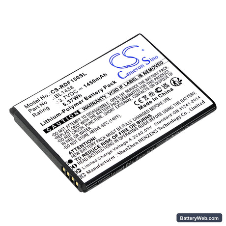 R3Di Bright Flip Replacement Battery, 3.7V, 1450mAh, Li-Polymer 1