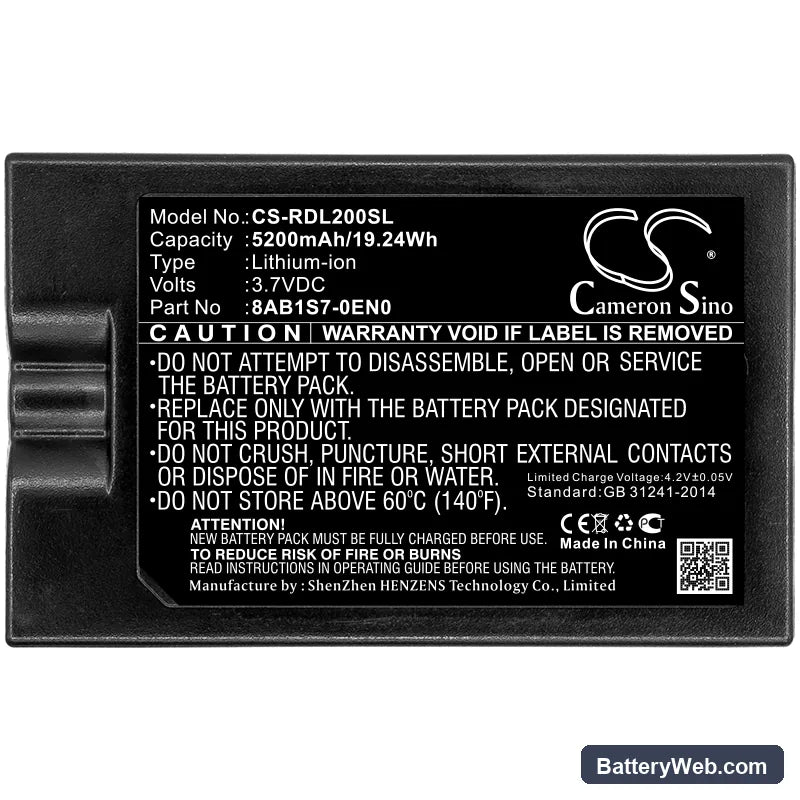 Ring Video Doorbell 2 Replacement Battery, 3.7V, 5200mAh, Li-ion 5
