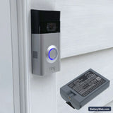 Ring Video Doorbell 2 Replacement Battery, 3.7V, 6400mAh, Li-ion 7