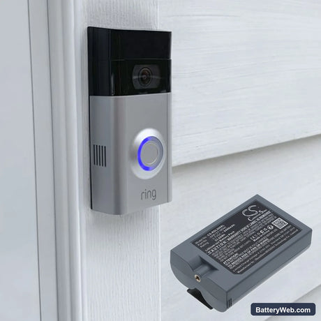 Ring Video Doorbell 2 Replacement Battery, 3.7V, 6400mAh, Li-ion 7