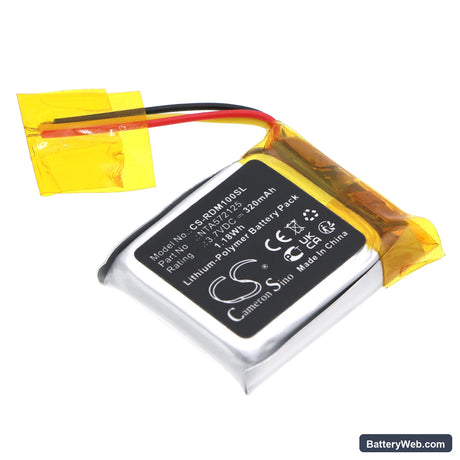 Rode GO Receiver Replacement Battery, 3.7V, 320mAh, Li-Polymer 1