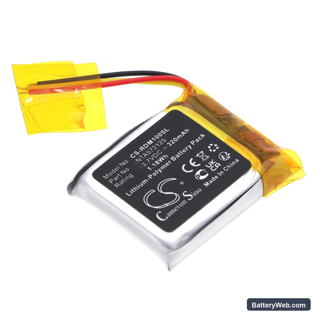 Rode GO Receiver Replacement Battery, 3.7V, 320mAh, Li-Polymer 1