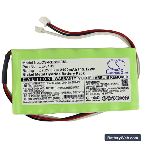 Rover S2 Replacement Battery, 7.2V, 2100mAh, Ni-MH 3