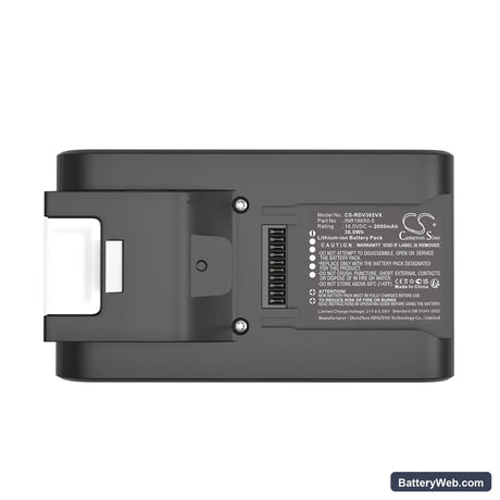 Redmond RV-UR365 Replacement Battery, 18V, 2000mAh, Li-ion 5