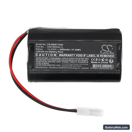 Greenworks GRV-1010 Replacement Battery, 14.4V, 2600mAh, Li-ion 3