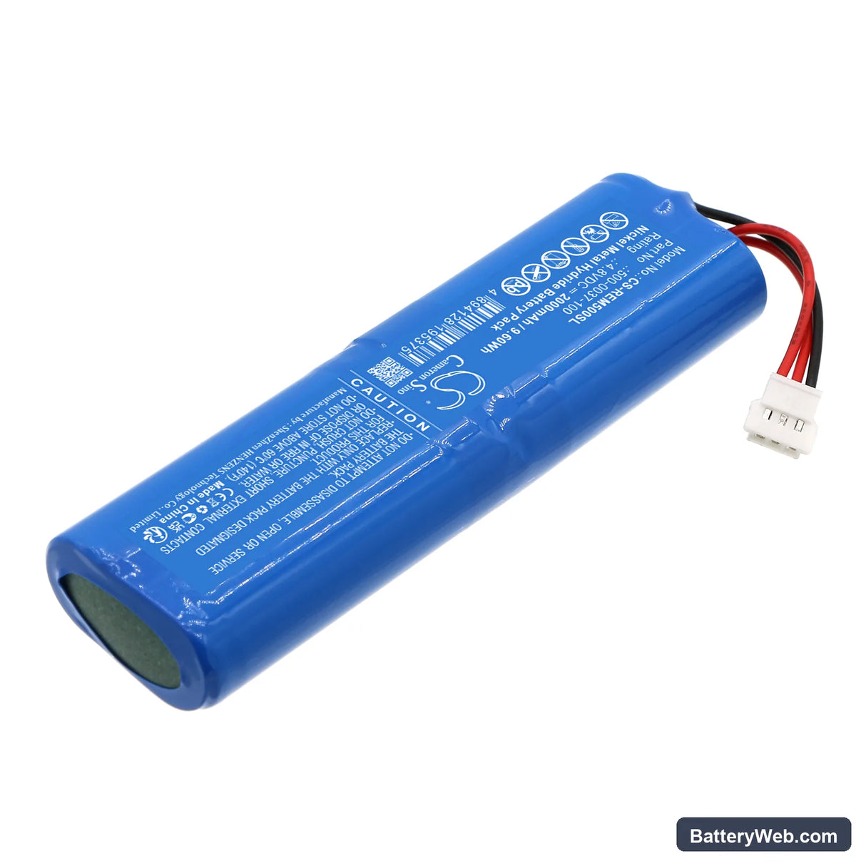 RAE Systems MultiRAE Plus Replacement Battery, 4.8V, 2000mAh, Ni-MH 2
