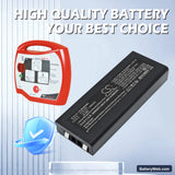 Progetti Rescue Sam Defibrillator Replacement Battery, 12V, 4200mAh, Li-MnO2 6