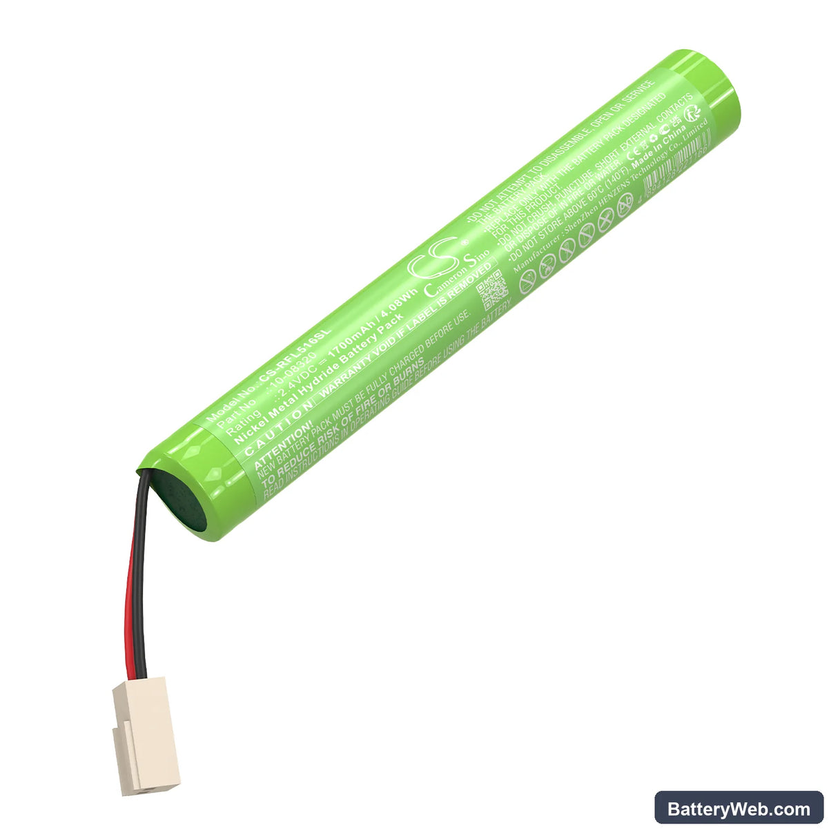 Geo-Fennel FL190 Replacement Battery, 2.4V, 1700mAh, Ni-MH 1