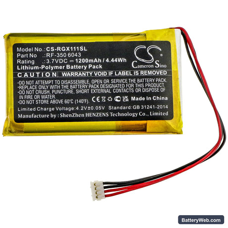Renkforce GX-111 Replacement Battery, 3.7V, 1200mAh, Li-Polymer 3