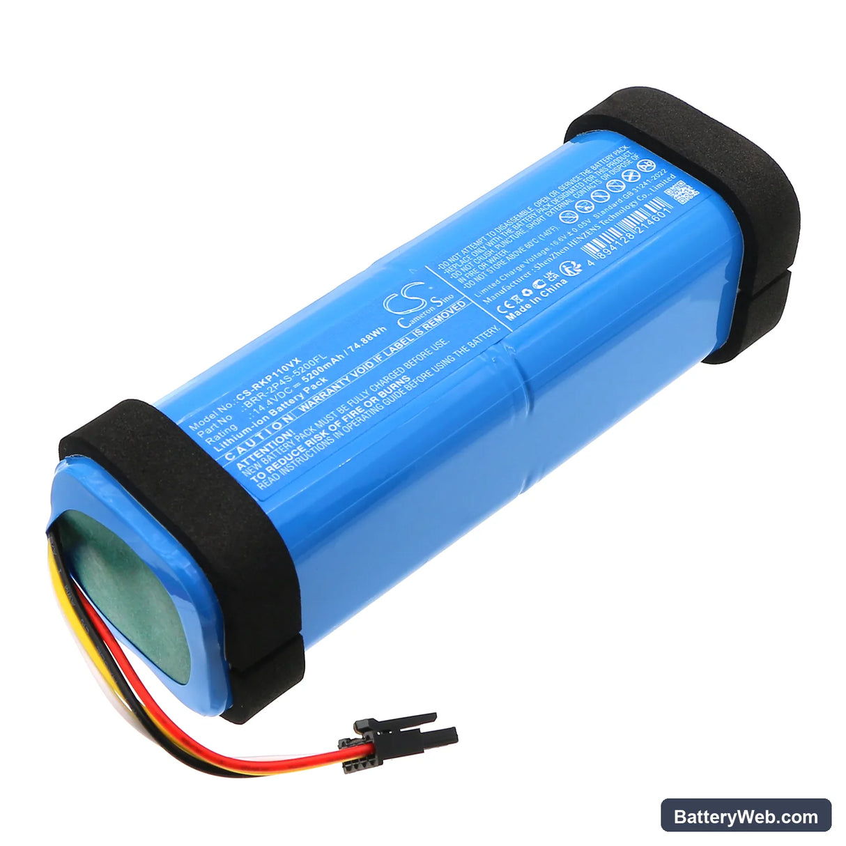 Roborock A8600RR Replacement Battery, 14.4V, 5200mAh, Li-ion 1