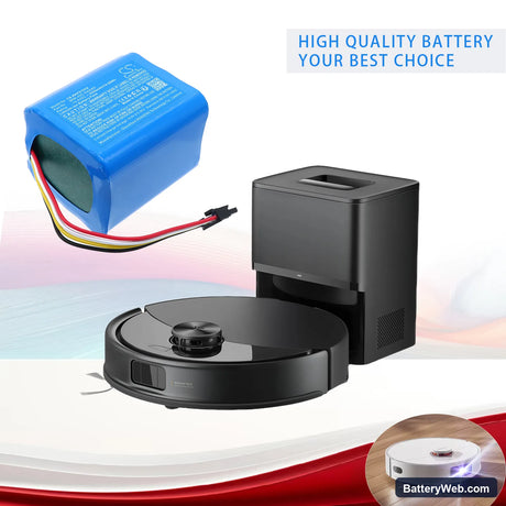 Roborock P20 Pro Replacement Battery, 14.4V, 5200mAh, Li-ion 6