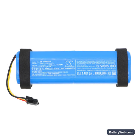 Roborock A8600RR Replacement Battery, 14.4V, 6700mAh, Li-ion 3