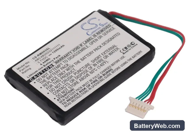 ROC Digital 14003 rocbox 20GB Replacement Battery, 3.7V, 1200mAh, Li-ion 1