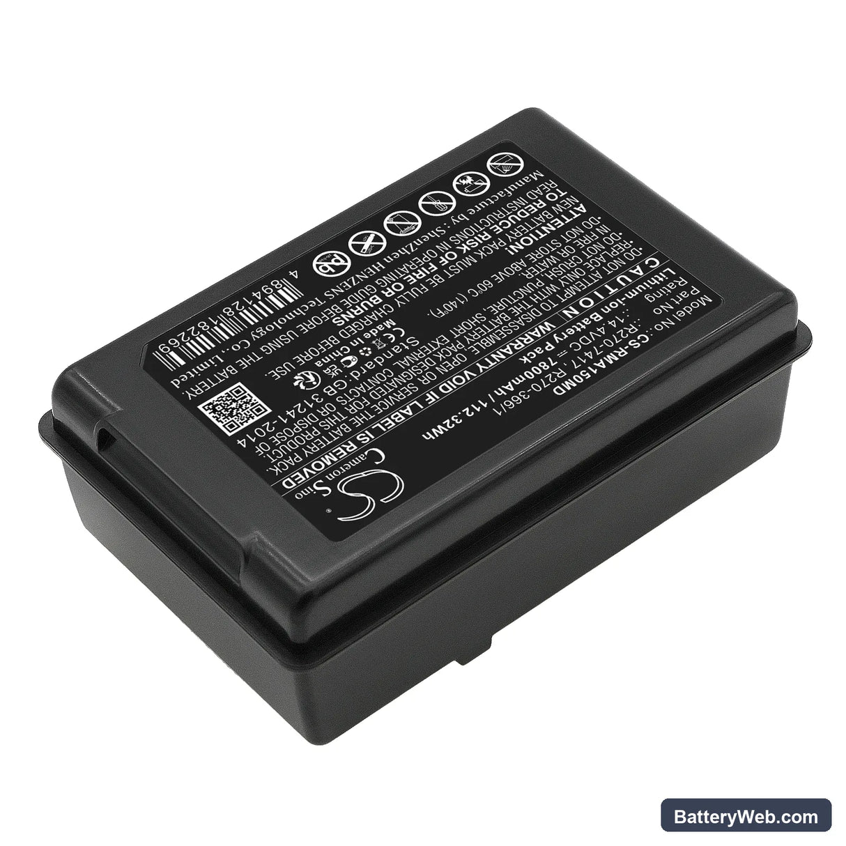 ResMed Astral 150 Ventilator Ultralife Replacement Battery, 14.4V, 7800mAh, Li-ion 2