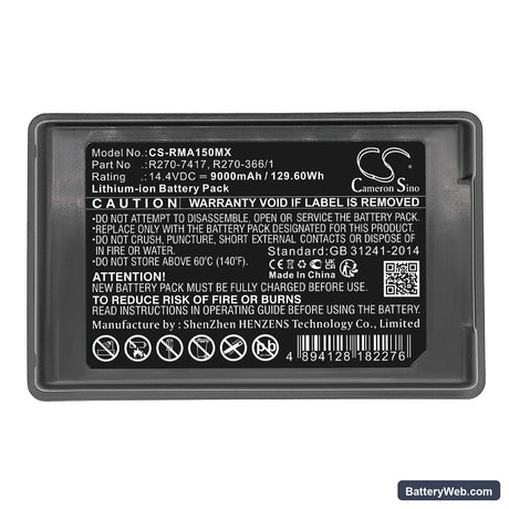 ResMed Astral 150 Ventilator Ultralife Replacement Battery, 14.4V, 9000mAh, Li-ion 5