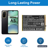 Redmi A5 4G Replacement Battery, 3.85V, 5100mAh, Li-Polymer 1