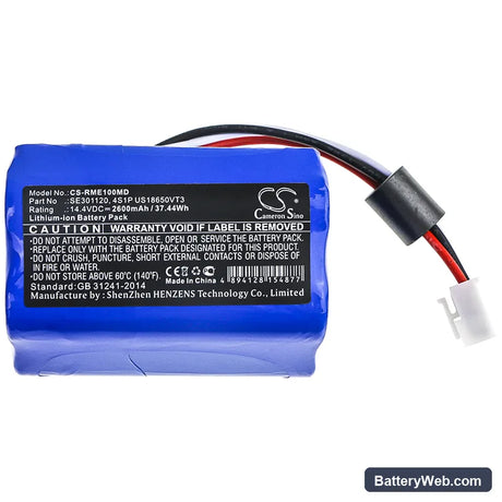 ResMed Respirateur Stellar 150 Replacement Battery, 14.4V, 2600mAh, Li-ion 3