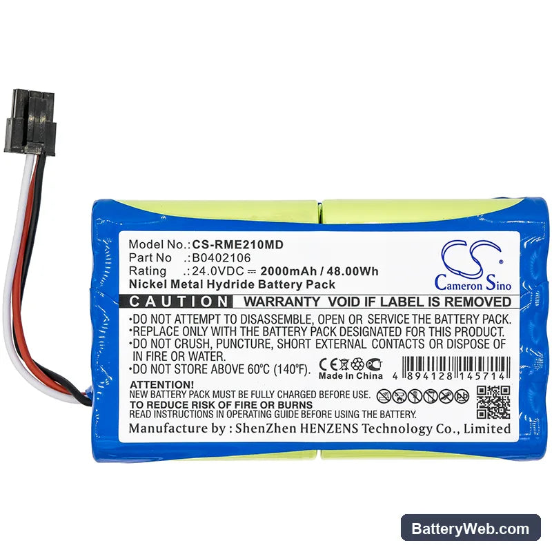 ResMed VS Integra Replacement Battery, 24V, 2000mAh, Ni-MH 3