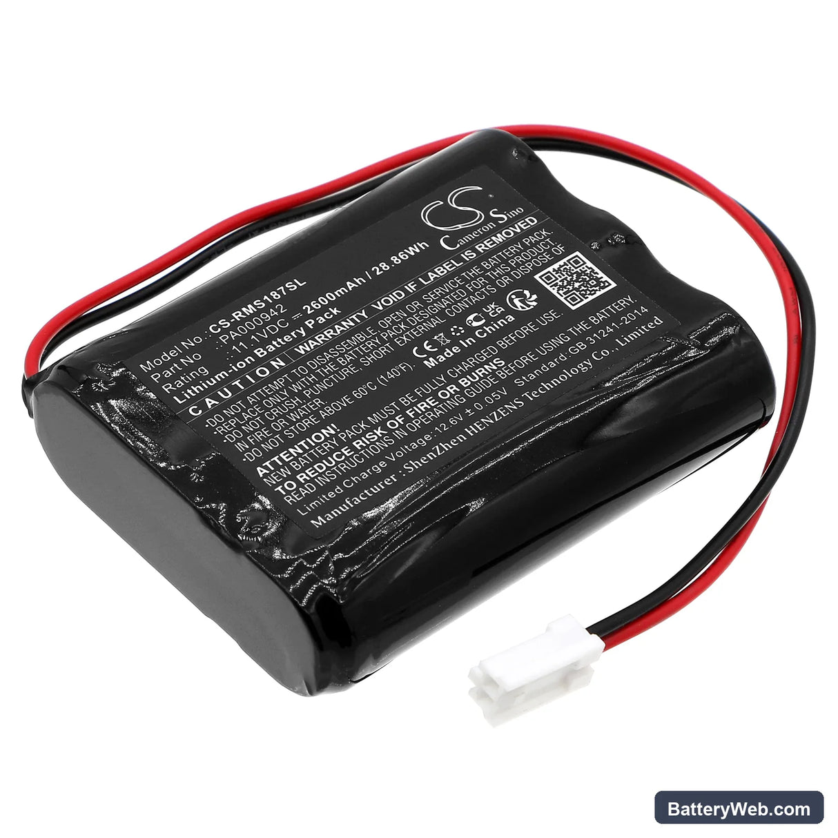 Heim und Haus 18797 Replacement Battery, 11.1V, 2600mAh, Li-ion 1