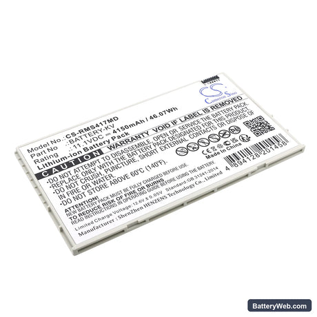 iRay Mars1417V Replacement Battery, 11.1V, 4150mAh, Li-ion 1