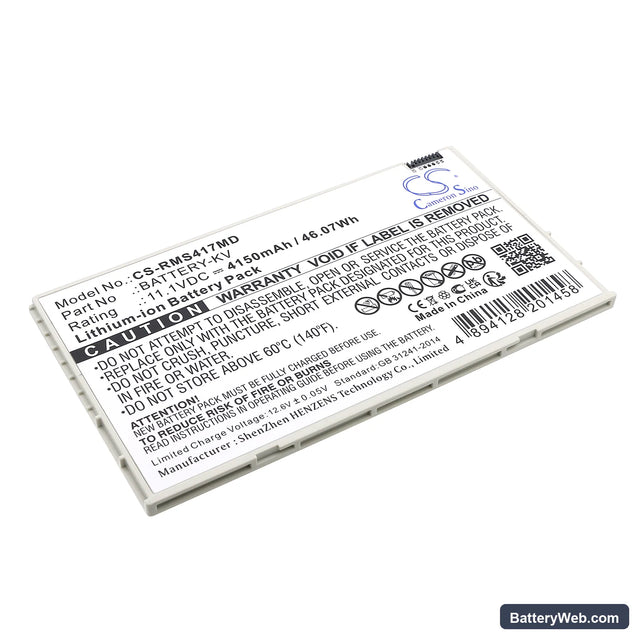 iRay Mars1417V Replacement Battery, 11.1V, 4150mAh, Li-ion 1