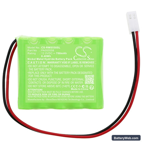 Roma Roma Rollladen 4508470 Replacement Battery, 12V, 700mAh, Ni-MH 3